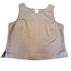 Vintage Koret Dress Tank Top Taupe Womens 14